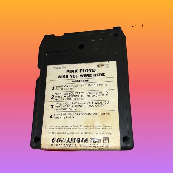 Vintage Pink Floyd "Wish You Were Here" 8-Track Tape Cartridge Columbia TC8 PCA - Picture 3 of 5